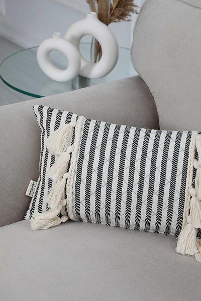 Aisha's Design Bohemian Tasseled Throw Pillow Cover - K-247