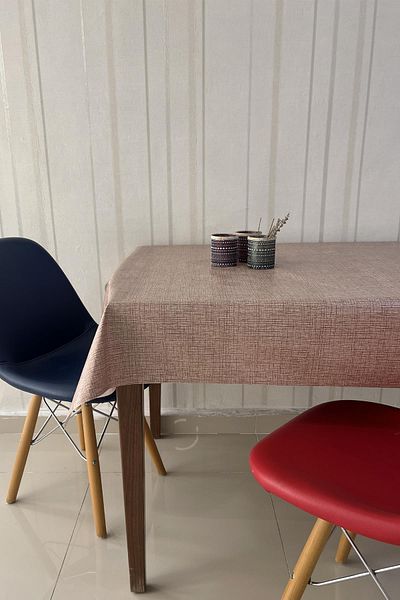 Pimula home Миеща се PVC покривка от мушама - неплъзгаща се влакнеста основа, _50D