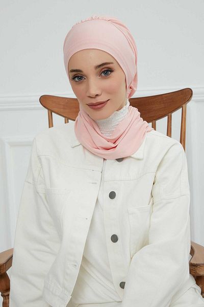 Aisha's Design عمامة جاهزة من القطن الممشط، HT-96, HT-96