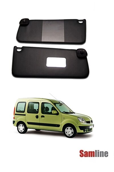 AKARLAR Renault Kangoo I Güneşlik Takımı Sağ Sol Set Halinde Koyu Gri Kango 1