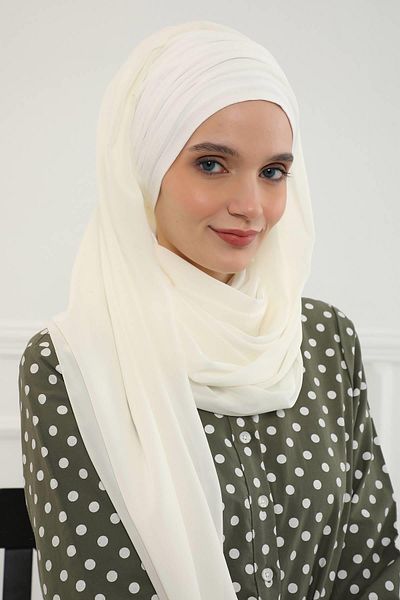 Aisha's Design شال شيفون بونيه قطني ممشط، bts-1، bts-1