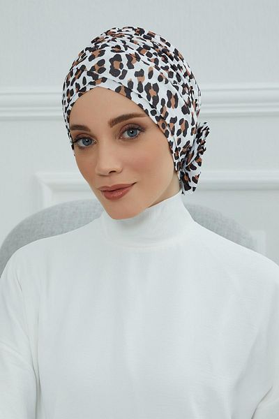 Aisha's Design Cross Rose Patterned Bonnet - B-26Yd