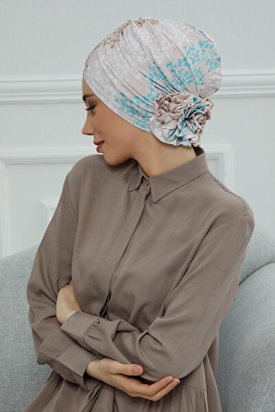Aisha's Design Patterned Cross Rose Bonnet,B-26YD