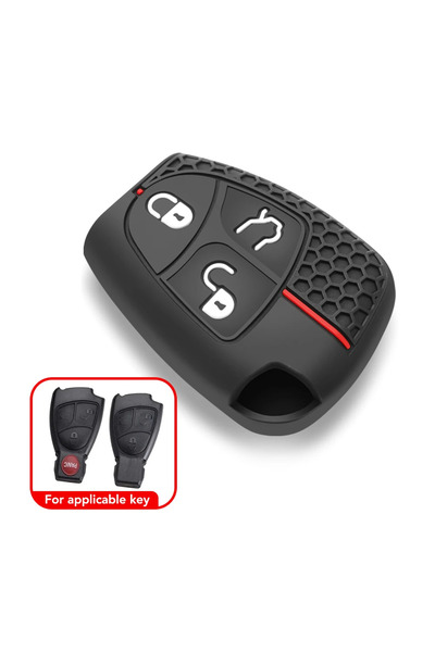 Choice1 3 buttons 2 3 Button Silicone Remote Key Cover Protector Case For Mer...