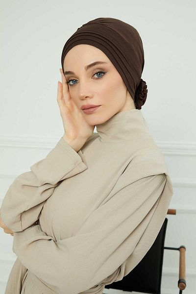 Aisha's Design موديل B-74 بونيه قطني ممشط