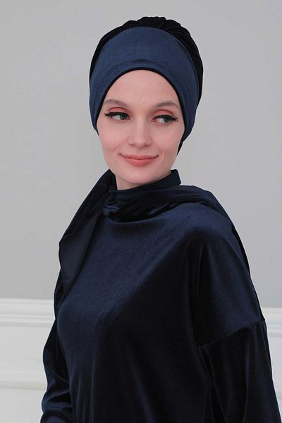 Aisha's Design Velvet Bonnet - Model B-49K
