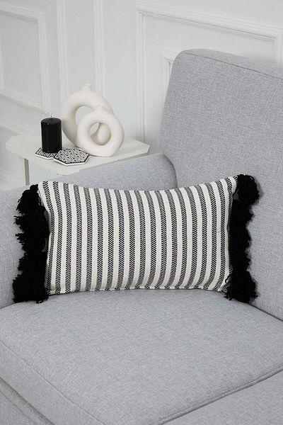 Aisha's Design Rectangular Tasseled Throw Pillow Cover - K-292