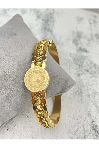 G Sport POLO Steel Cuff Bracelet with Barley Cut Tura Figure