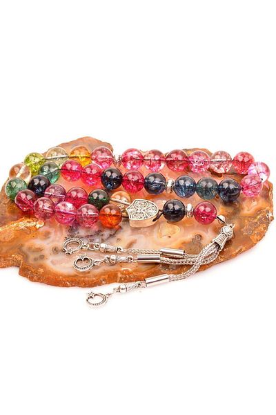 Taş Sandığı Colorful Necef Stone Rosary (10 mm)