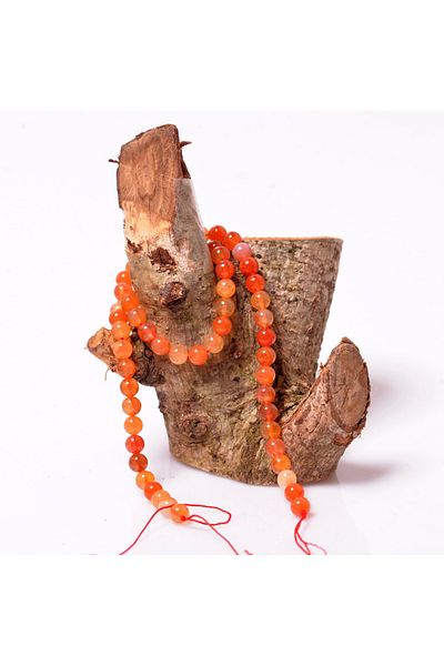 Taş Sandığı 8 mm Karneol Agate String - Karnelyan Agate