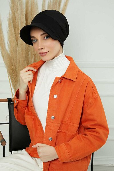 Aisha's Design قبعة قطنية ممشطة مطبوعة على شكل عظمة - b-73