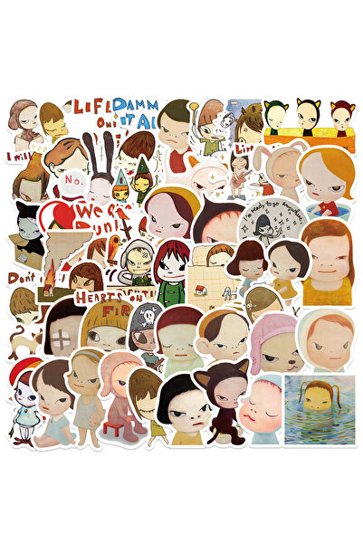 Choice ملصقات متعددة الألوان، 50 قطعة، لطيفة، لشخصيتي نارا ويوشيتومو، ملصقات يوشيتومو ونارا، يمكنك صنعها بنفسك، لتزيين سجلات القصاصات والهواتف والحقائب