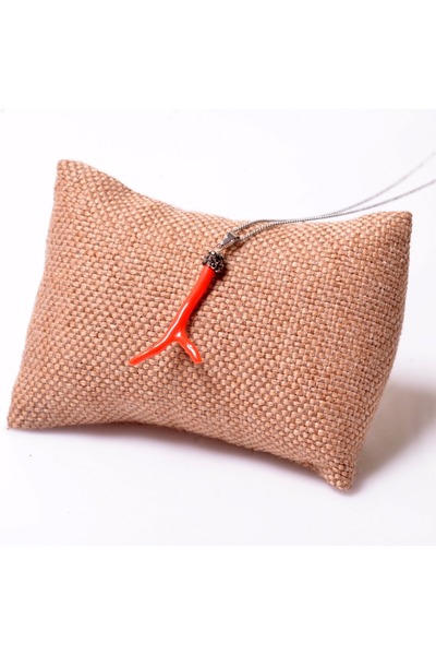 Taş Sandığı Dal Mercan Taşı Kolye - Boyasız Mercan