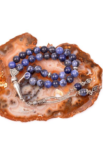Taş Sandığı Sodalite Stone Rosary (8 Mm)