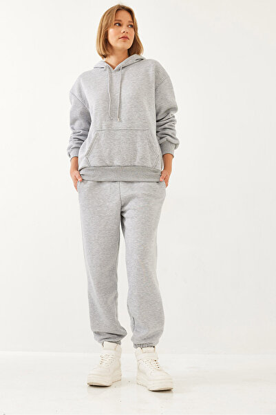 Bianco Lucci Kenguru színű kapucnis női szett - MBHS014 60601014