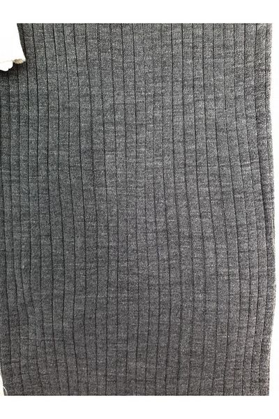 Modamorfo Double Pocket Ribbed Knitwear Set - Smoked