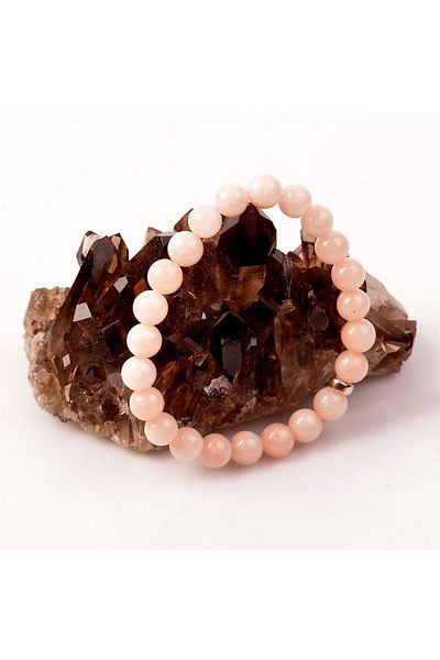 Taş Sandığı Morganite Stone Bracelet (8 Mm)