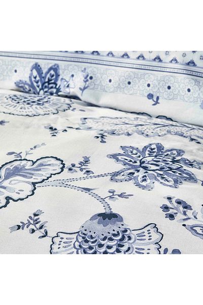Karaca Home Amar, Set cuvertură de pilota 100% bumbac, dublu, albastru