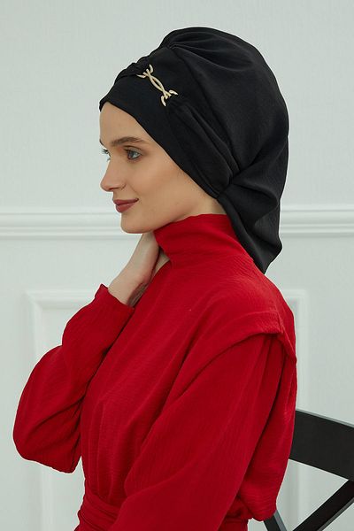 Aisha's Design Ready Turban with Aerobin Fabric and Accessories, HT-93
