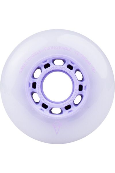Flying Eagle Fe Ice Cream Pur 76mm Roller Skate Wheel Set of 8
