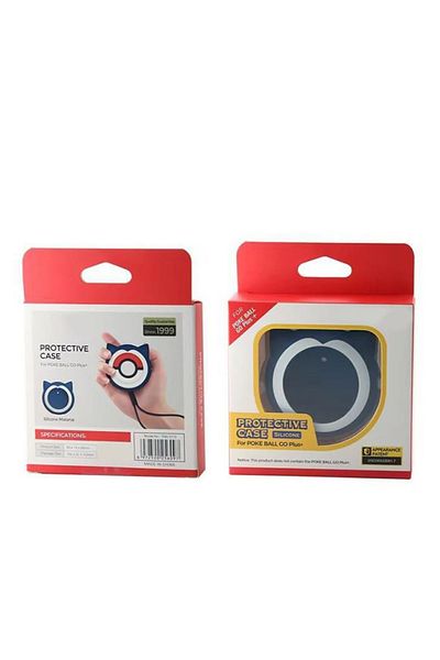 VKTECH Blue Case Silicone Protective Case For Poké Mon Go Plus Cartoon Anime Kawaii Pika Shockproof Shell