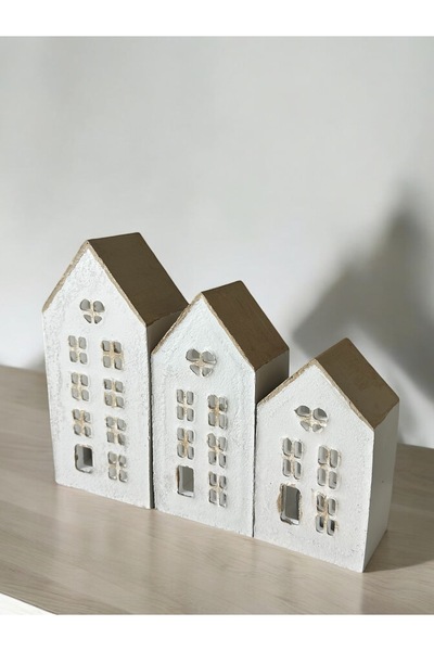 FREE Üçlü Ev Mumluk Dekor