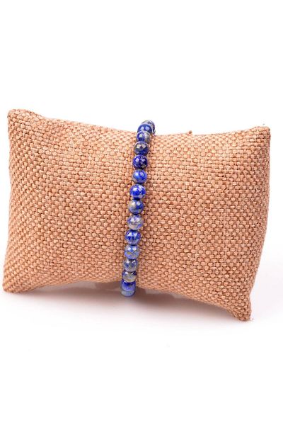 Taş Sandığı Lapis Lazuli Stone Bracelet - 6 Mm