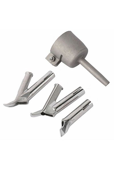 Choice Other Silver 4 Pcs. Hot Air Welding Torch Fittings Welding Nozzle Stainless Steel Welding Nozzle Tri