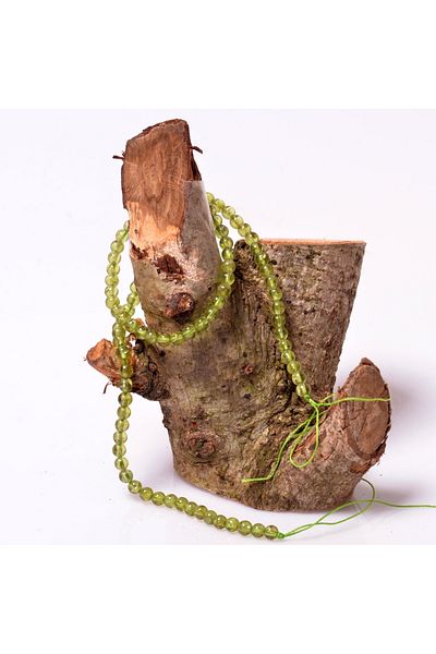 Taş Sandığı Zebercet Stone String - 4 mm - Peridot Stone