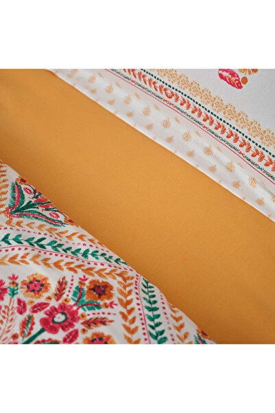 Karaca Home Carmenta, 100% Turkish Cotton Duvet Cover Set, Single, Multi