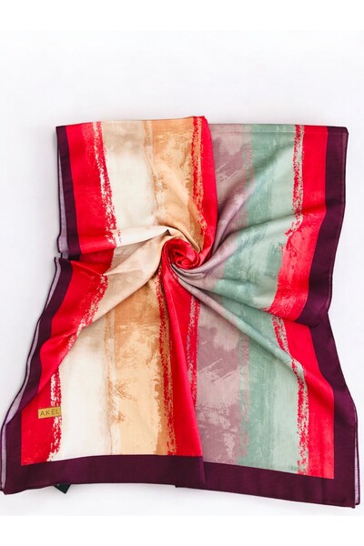 Akel Pastel Patterned Digital Soft Shawl