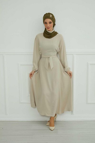 Aisha's Design عمامة شيفون جاهزة - إكسسوار ذهبي، تصميم، ht-11