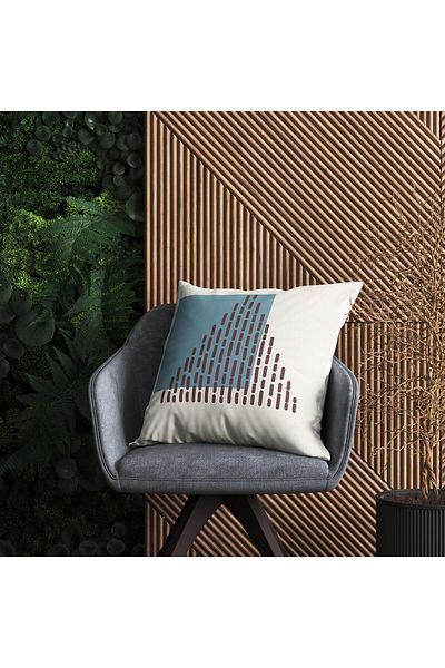Evdek Husă de pernă cu model geometric - Ds122