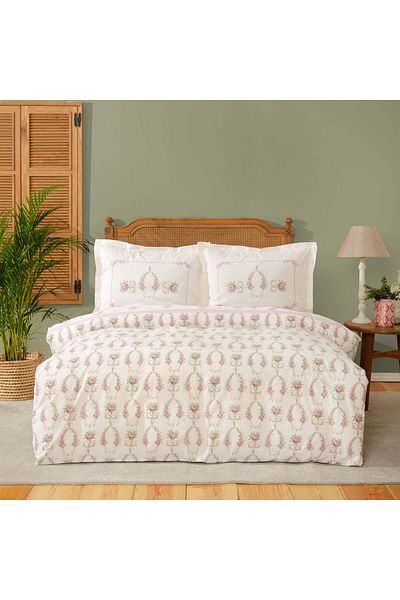Karaca Home Alfia Powder Single Duvet Cover Set, Cotton