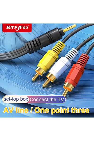 Choice كابل صوت وفيديو AV بمقبس 3.5 ملم إلى 3 RCA ذكر، سلك محول قياسي 3RCA لأجهزة الصوت والفيديو