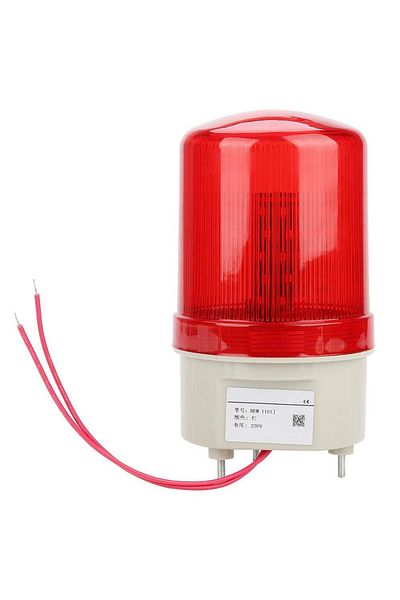 KUANGZIPENG 220v Led Revolving Flash Light Rotation Strobe Siren Beacon Beeper Warning Sound Emergency Signal Al