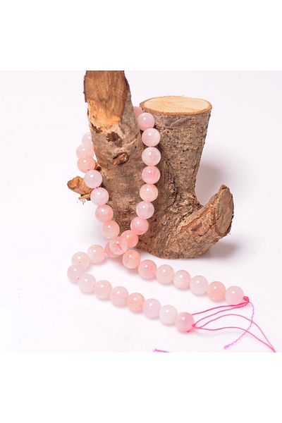 Taş Sandığı 10 mm Morganite Stone String