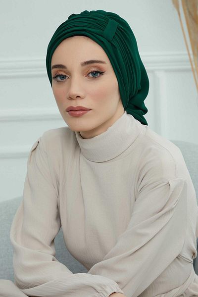 Aisha's Design عمامة شيفون مطوية - جاهزة، HT-107، HT-107