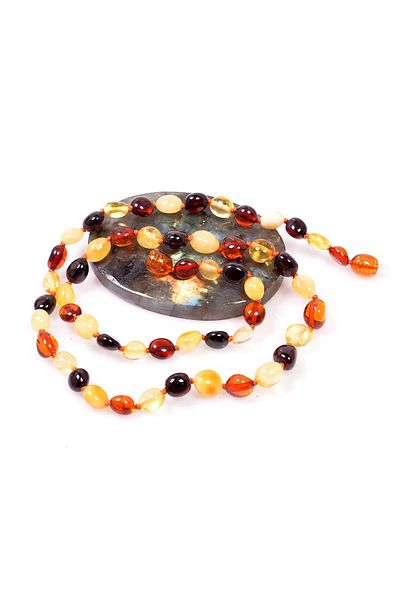 Taş Sandığı Damla Amber Adult Necklace - Series Product