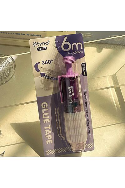 Choice Purple Transparent Dot Dispensing Double-sided Tape Replaceable Refills Handbook Dot Glue Stationery