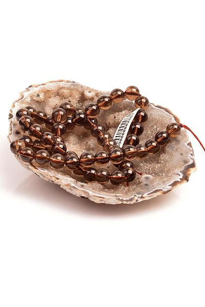 Taş Sandığı Smoky Quartz Stone String - 8 Mm