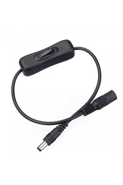 Choice 5.5mm X 2.1mm DC Power Plug Extension Cord With ON/Off Switch Male To Female Connector Cable For ...