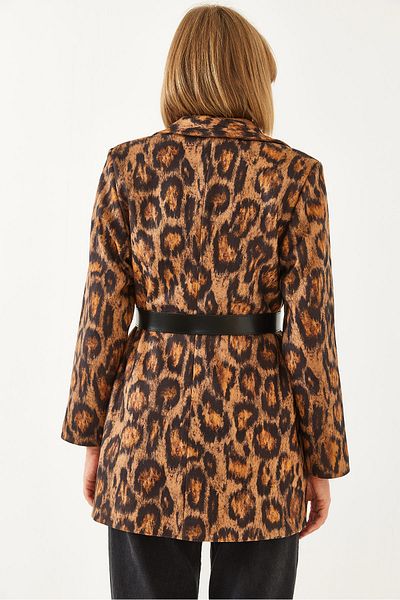 Bianco Lucci Γυναικείο Premium Stamp Leopard Jacket MBMS043 60501043