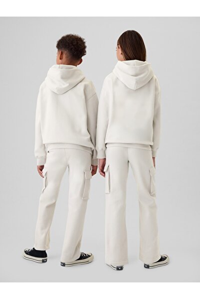 GAP Erkek Çocuk Kırık Beyaz Vintage Soft Relaxed Kargo Eşofman Altı