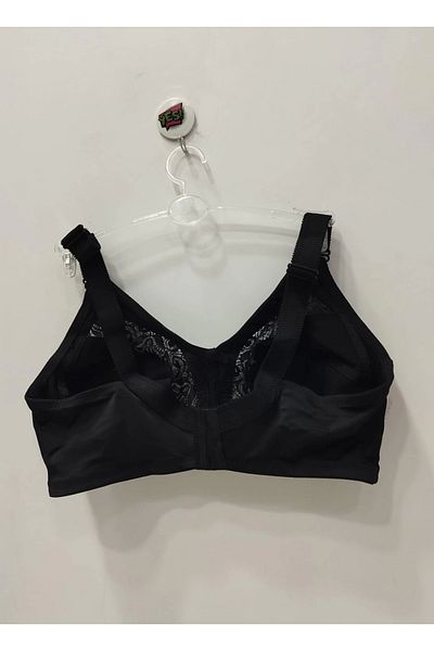 F.K Monalisa Lace Detailed Unassisted Recovery Black Bra - 2003