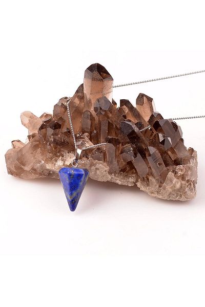 Taş Sandığı Lapis Lazuli Stone Cone Necklace