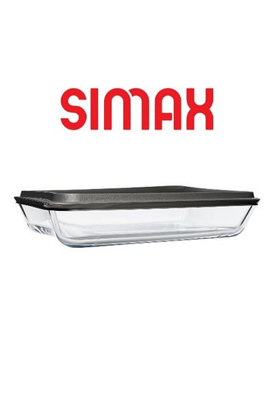 Simax Rectangular Roaster with Plastic Lid
