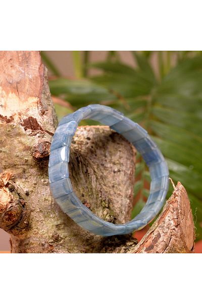 Taş Sandığı Kyanite Stone Bracelet - Square Cut