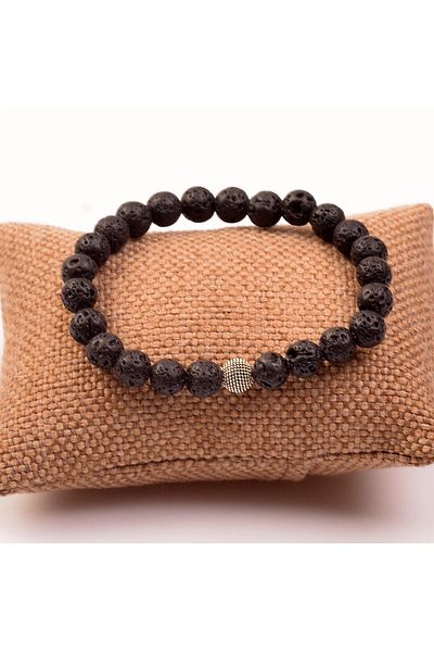 Taş Sandığı Lava Stone Bracelet (8 Mm)