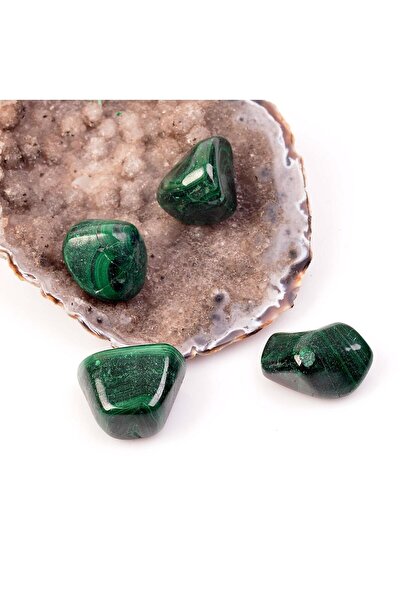 Taş Sandığı Küçük Boy Malakit Taşı Kütle - Malahit Taşı